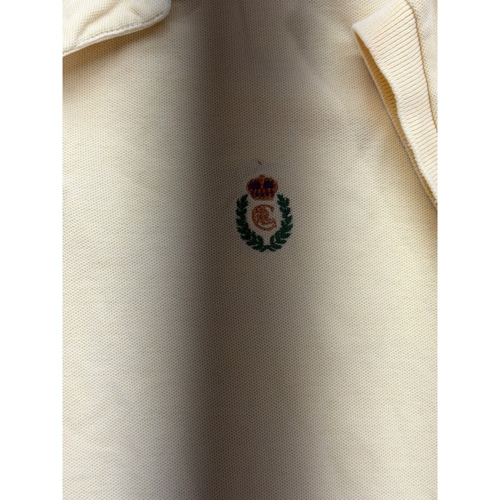 Chaps Ralph Lauren Yellow Polo Shirt Logo Size Large - Picture 5 of 14